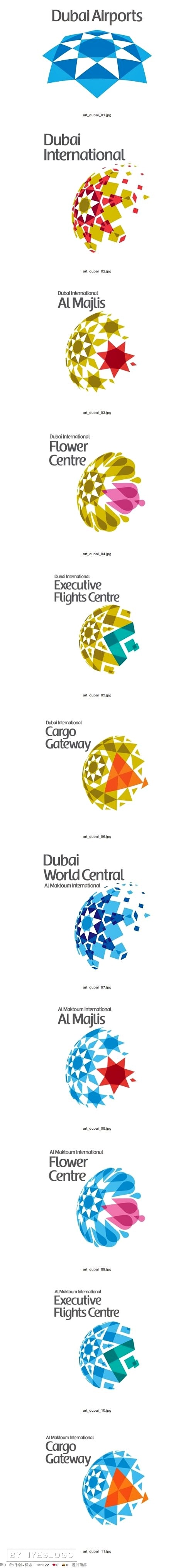 迪拜机场系列标志
