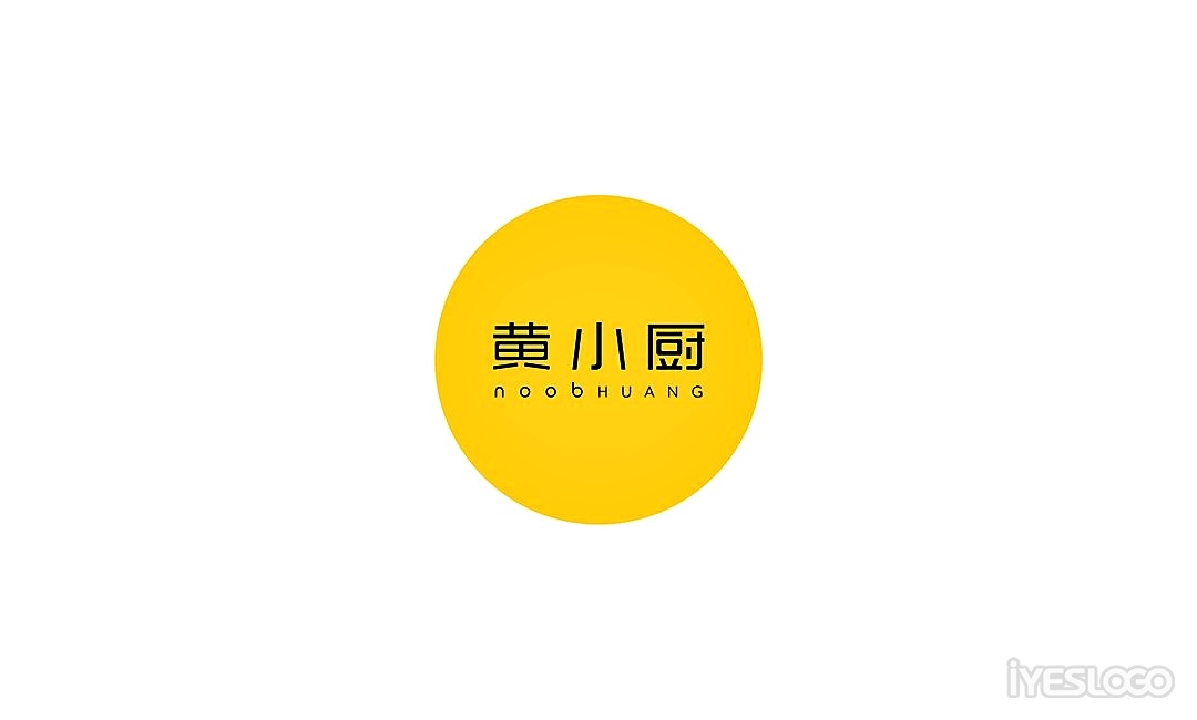 黄磊的小厨品牌形象，黄小厨标志设计
