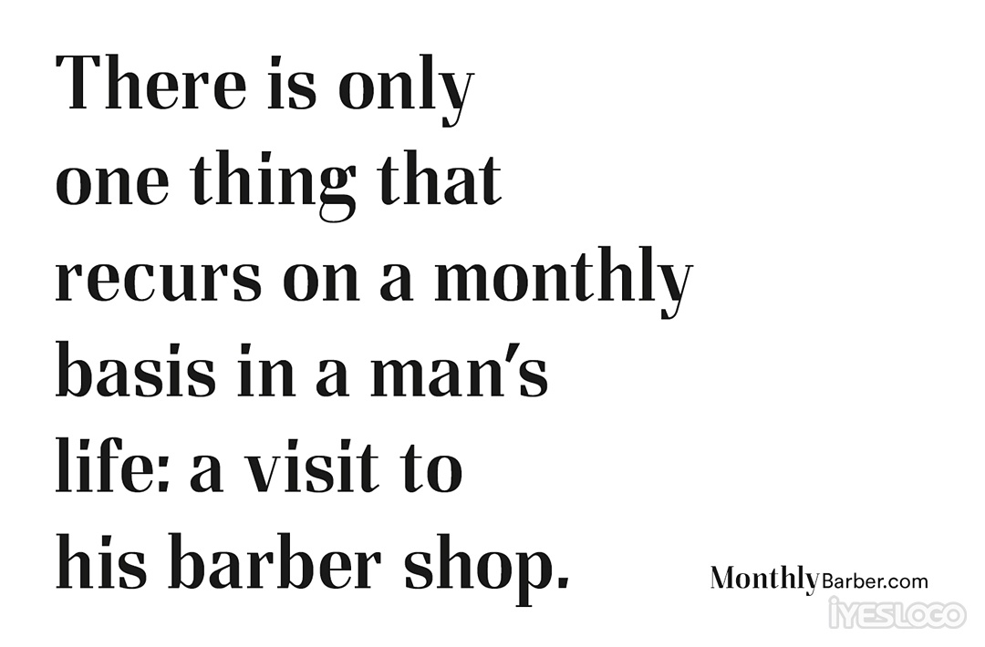 Monthly Barber Shops，理发店品牌形象设计
